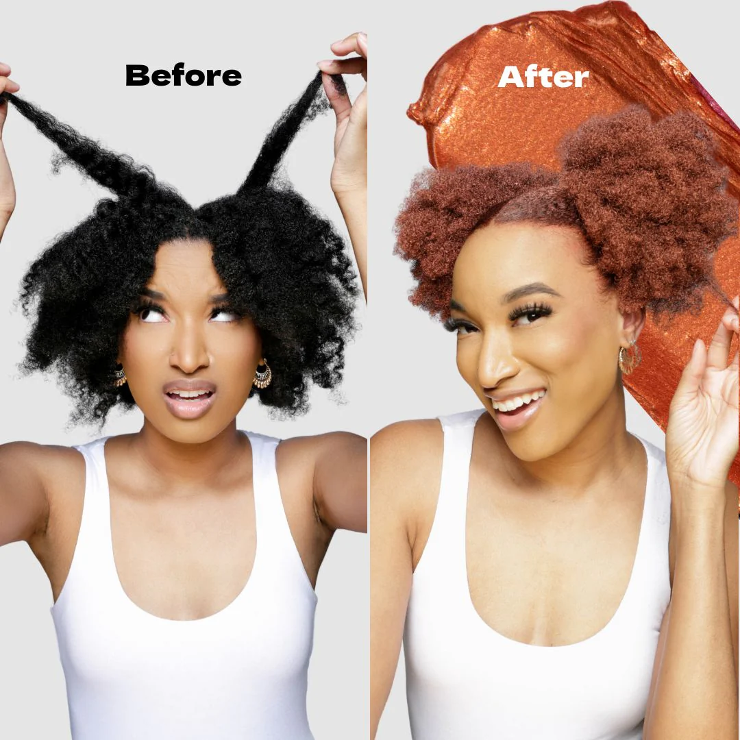 Curl Kandy Burnt Orange - Temporary Hair Color Wax 6oz - Image 2