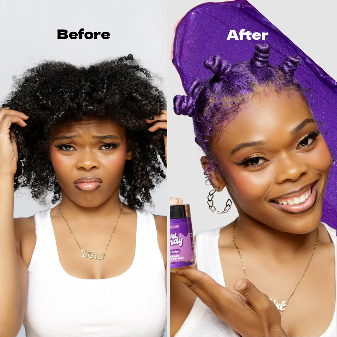 Curl Kandy Purple Reign - Temporary Hair Color Wax 6oz - Image 2