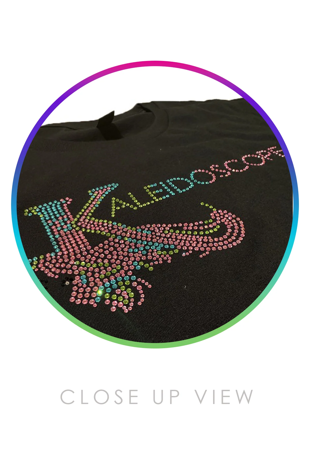 Kaleidoscope Bling Tee - Black - Image 2