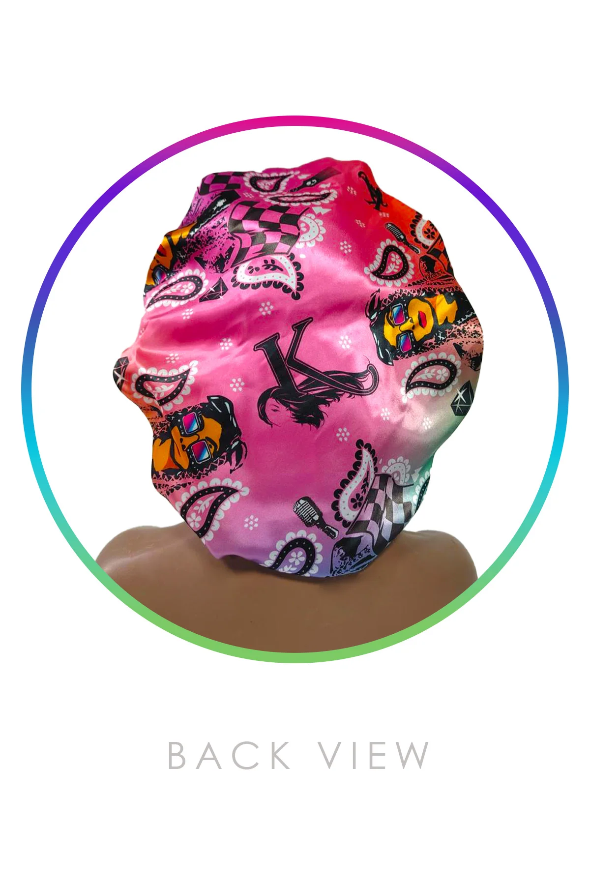 Kaleidoscope x Da Brat Bandana Satin Bonnet - Image 2