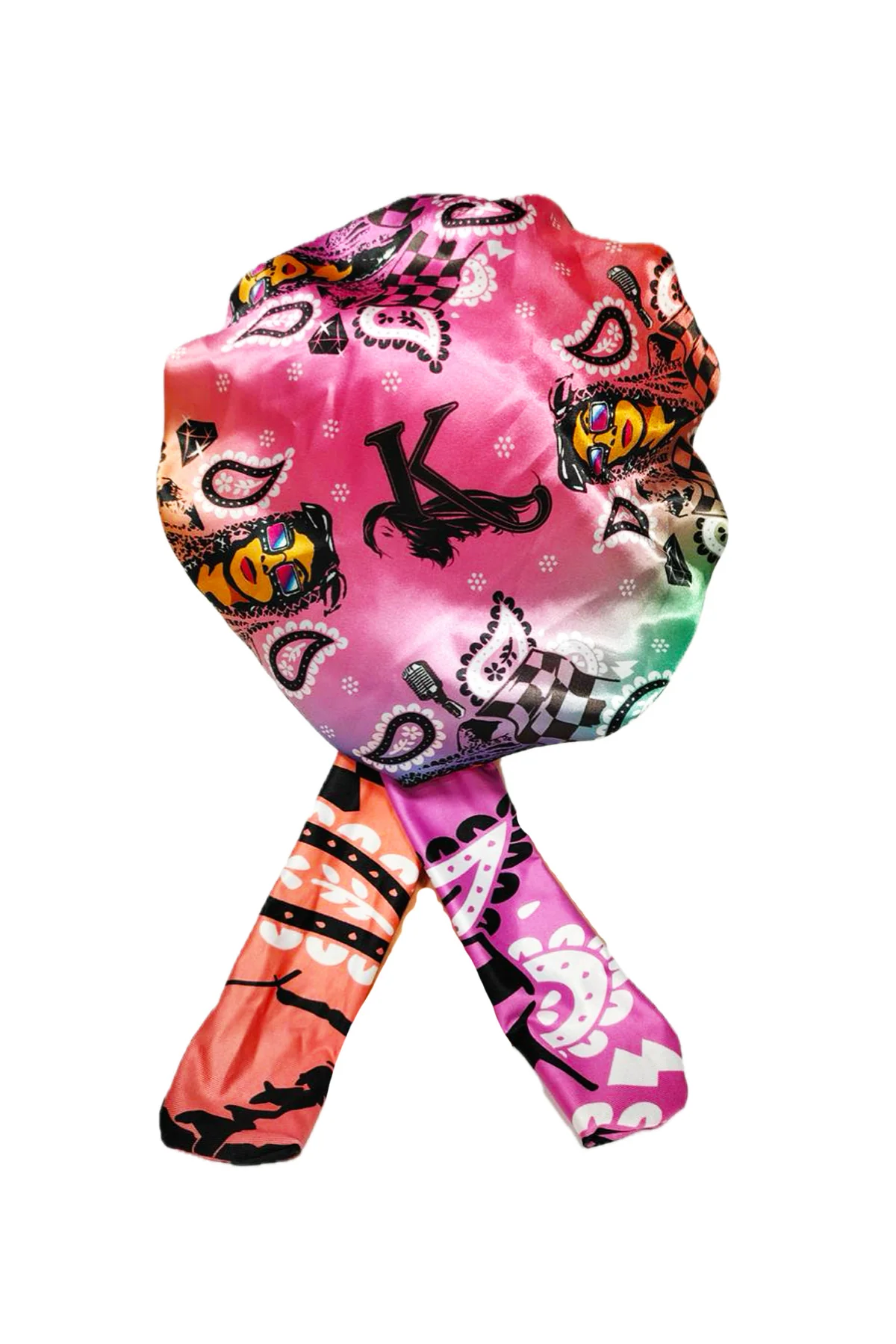 Kaleidoscope x Da Brat Bandana Satin Bonnet - Small